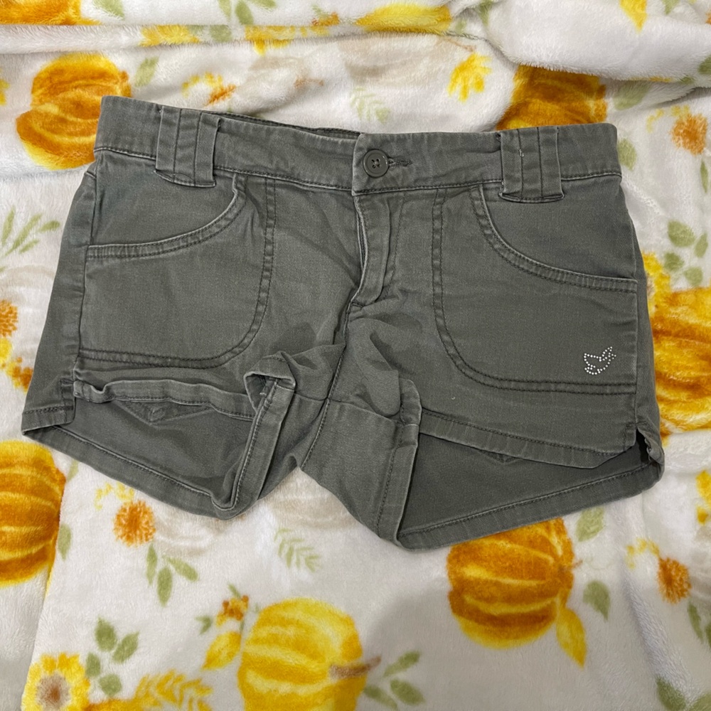 Green Casual Shorts